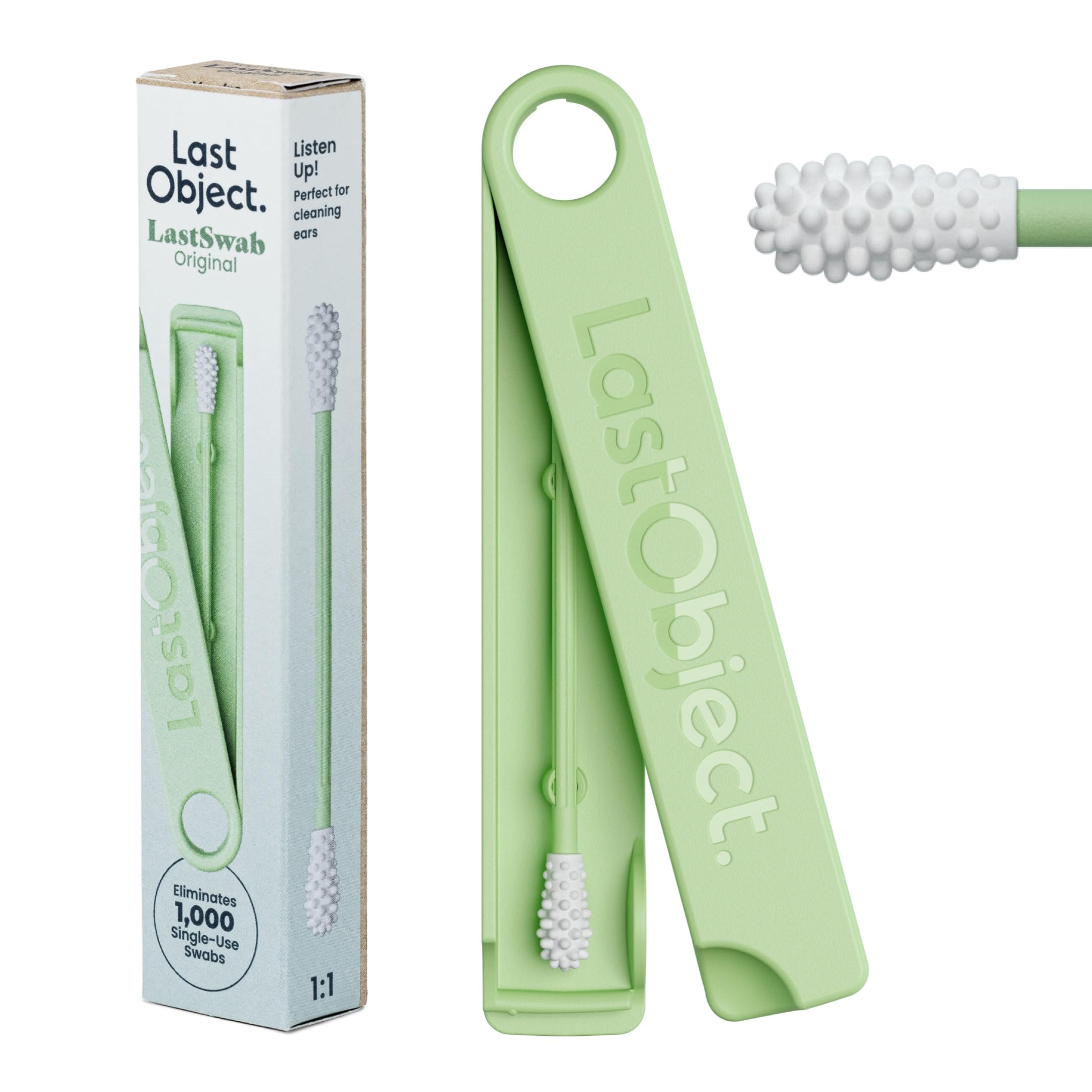 Amazon.co.jp: LastObjectによる、繰り返し使える綿棒LastSwab、耳用 