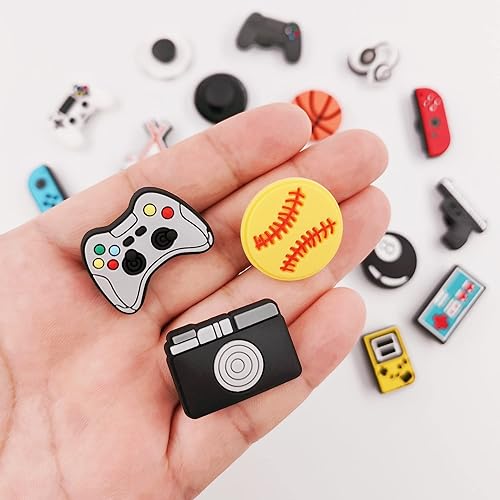 Miniatura 3 de 25 o 30 piezas de dijes para zapatos deportivos para niños y hombres, para videojuegos, camping, pesca, zuecos, decoración de zapatos, accesorios