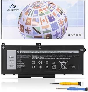 ANTIEE 63Wh RJ40G Laptop Battery for Dell Latitude 14 5420 Latitude 15 5520 Precision 15 3560 Mobile Workstation P104F P104F001 P104F002 P137G P137G001 WY9DX 075X16 01K2CF 0WK3F1 0M3KCN WY9DX 005R42