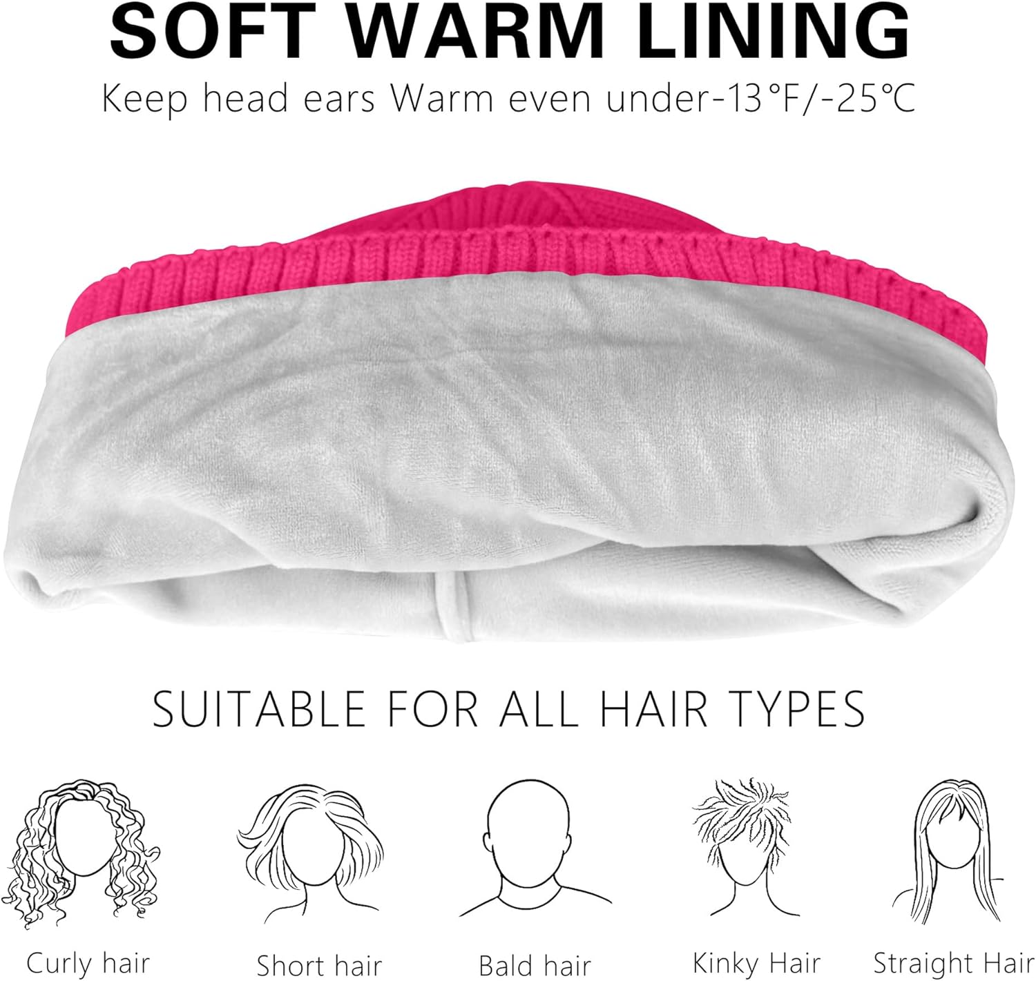 ATNKE LED Lighted Lined Fleece Beanie Cap,USB Rechargeable 4 LED Running Headlamp Hat with Light Gifts for Men and Women - Image 3