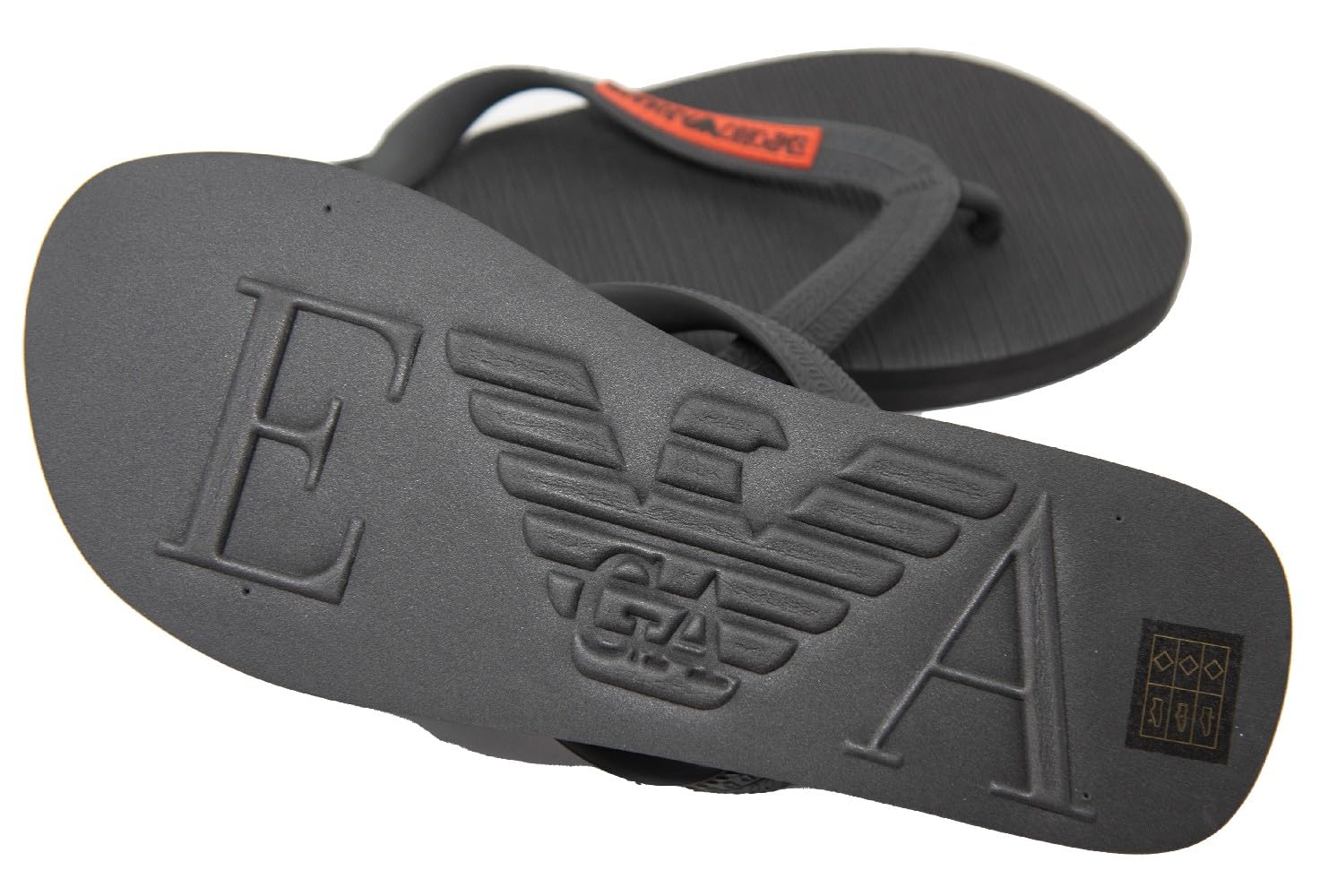 Emporio Armani Logo Flip Flopchanclas con Logotipo, Chanclas Hombre