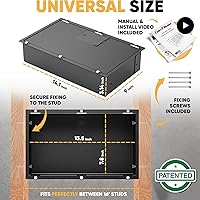 Vista 5 de Caja fuerte oculta de pared Elder Welder® con cubierta de ventilación de aire Fácil de instalar Cerradura de combinación Se ajusta
