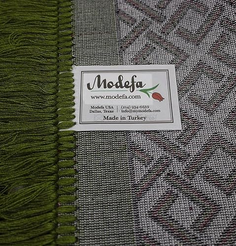 Miniatura 4 de Modefa Alfombra de oración islámica turca  Janamaz Sajada para múltiples personas para familia o mezquita  Alfombra grande de rezo para reuniones y