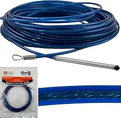 Passa Fio Profissional com Alma de Aço – Sonda Guia para Puxar Fios 10 Metros