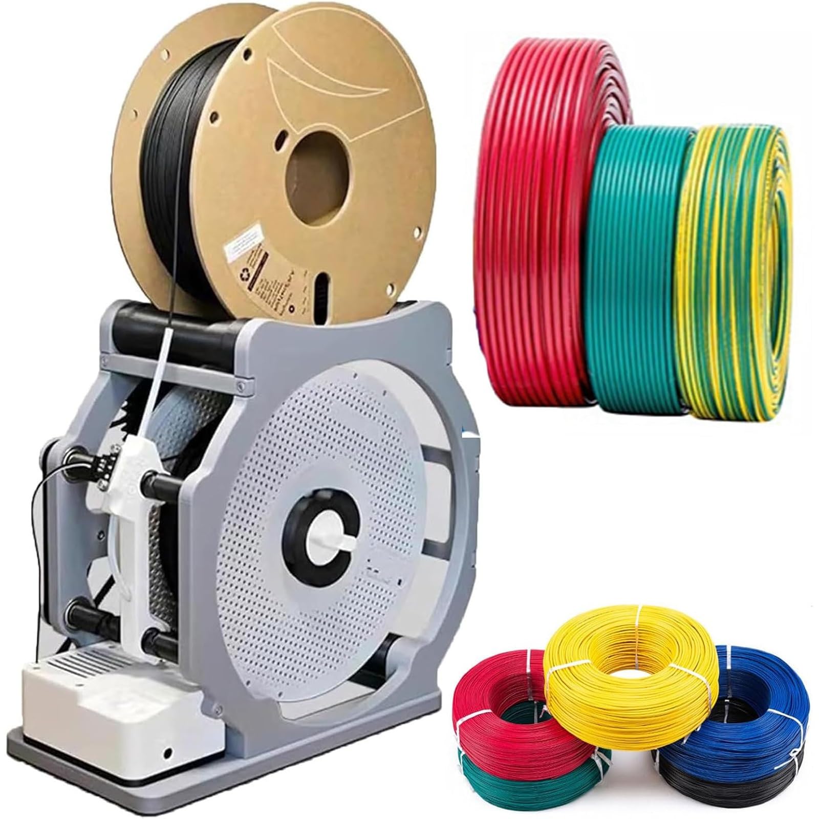 Enrouleur de filament 3D industriel automatique pour fil de soudure