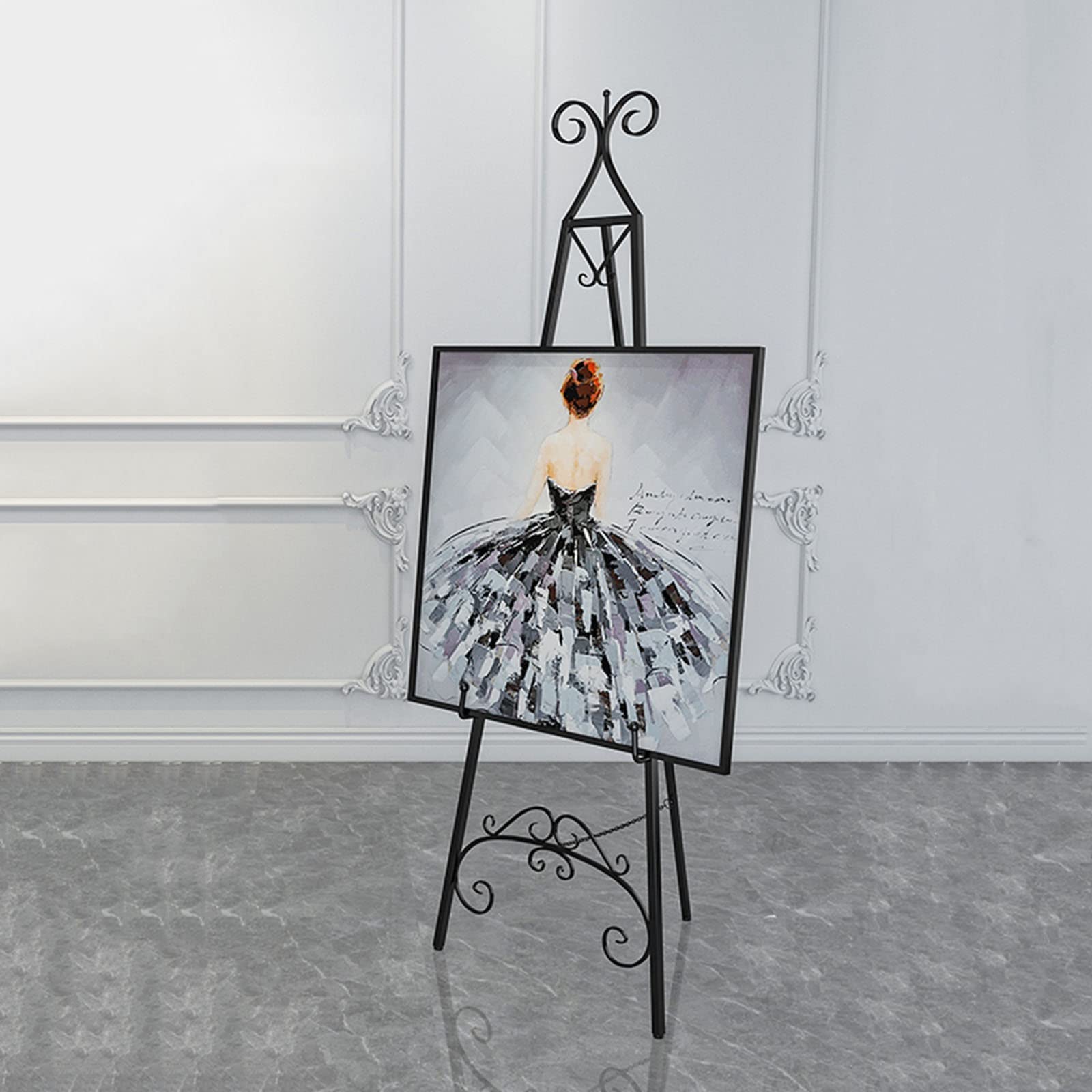 Présentoir à affiches et chevalet pliable portable sur pied