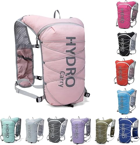 Chaleco ligero para correr para mujeres y hombres, mochila de hidratación con bolsa de vejiga de agua de 1.5L para senderismo, senderismo, correr,