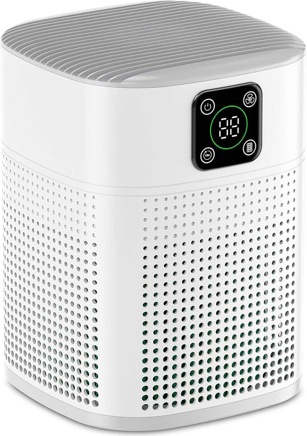 ONLYU H13 HEPA Air Purifier for Home, Large Room, 1095 sqft Coverage, 3-Stage Filtration, 360° Air Intake, 3 Fan Speeds, Sleep Mode, Timer, White-image-27