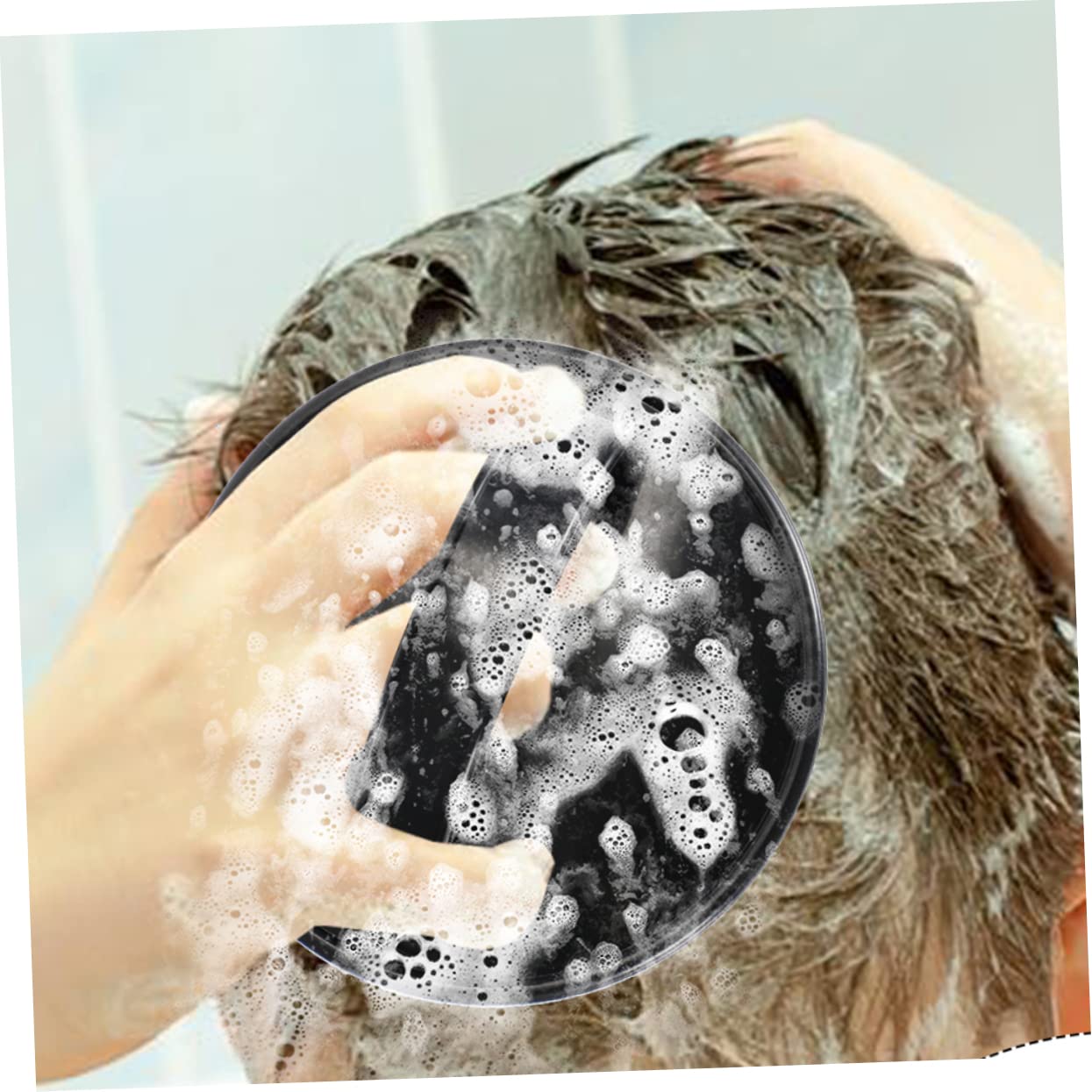 Beaupretty 20piezas Cepillos De Masaje Cabelludo De Cuidado Peine De Para Champú y Exfoliación Diseño Ergonómico y Cómodo Para Adultos