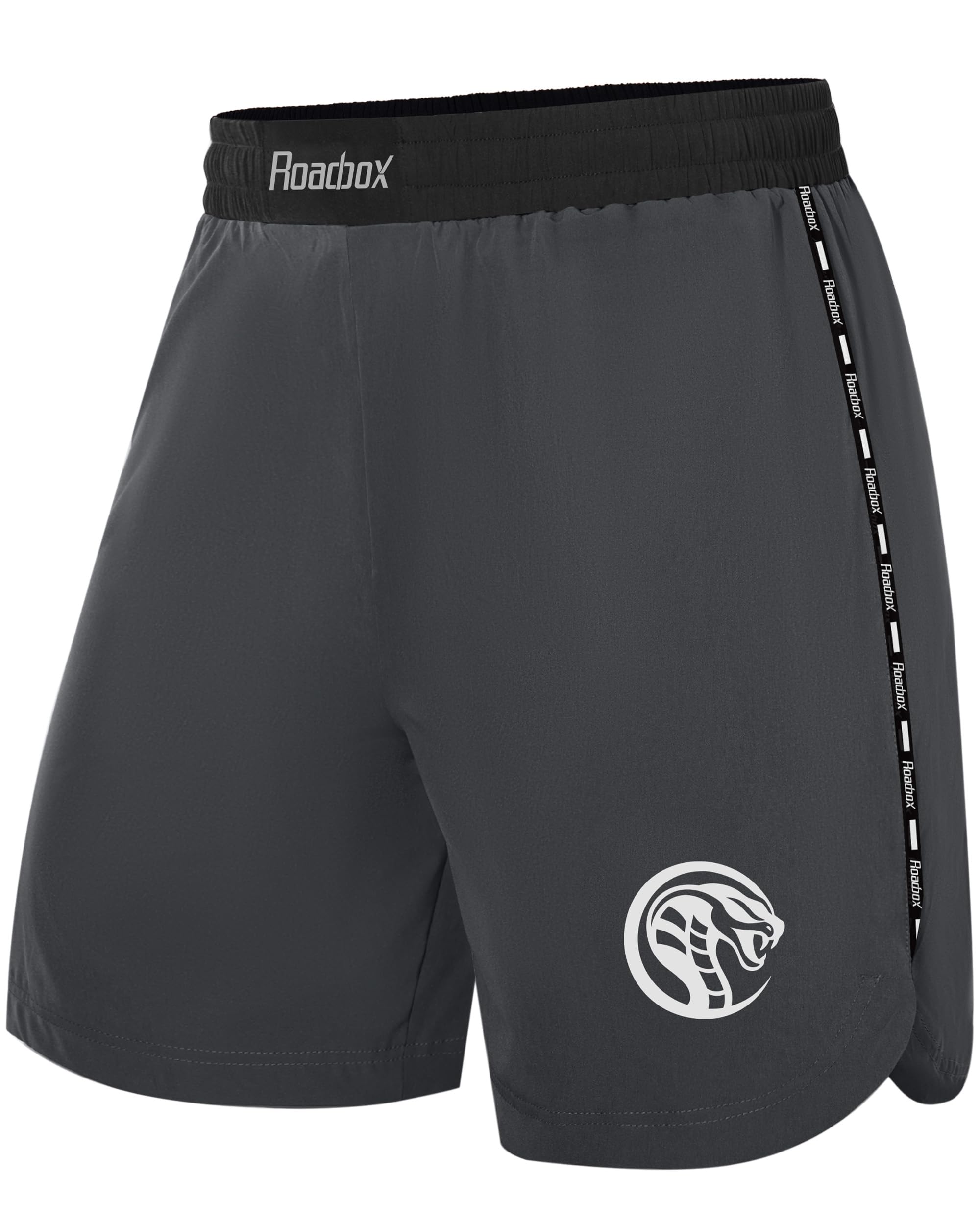 Roadbox Men's MMA BJJ Jiu Jitsu Shorts, No Gi Grappling Boxing Shorts