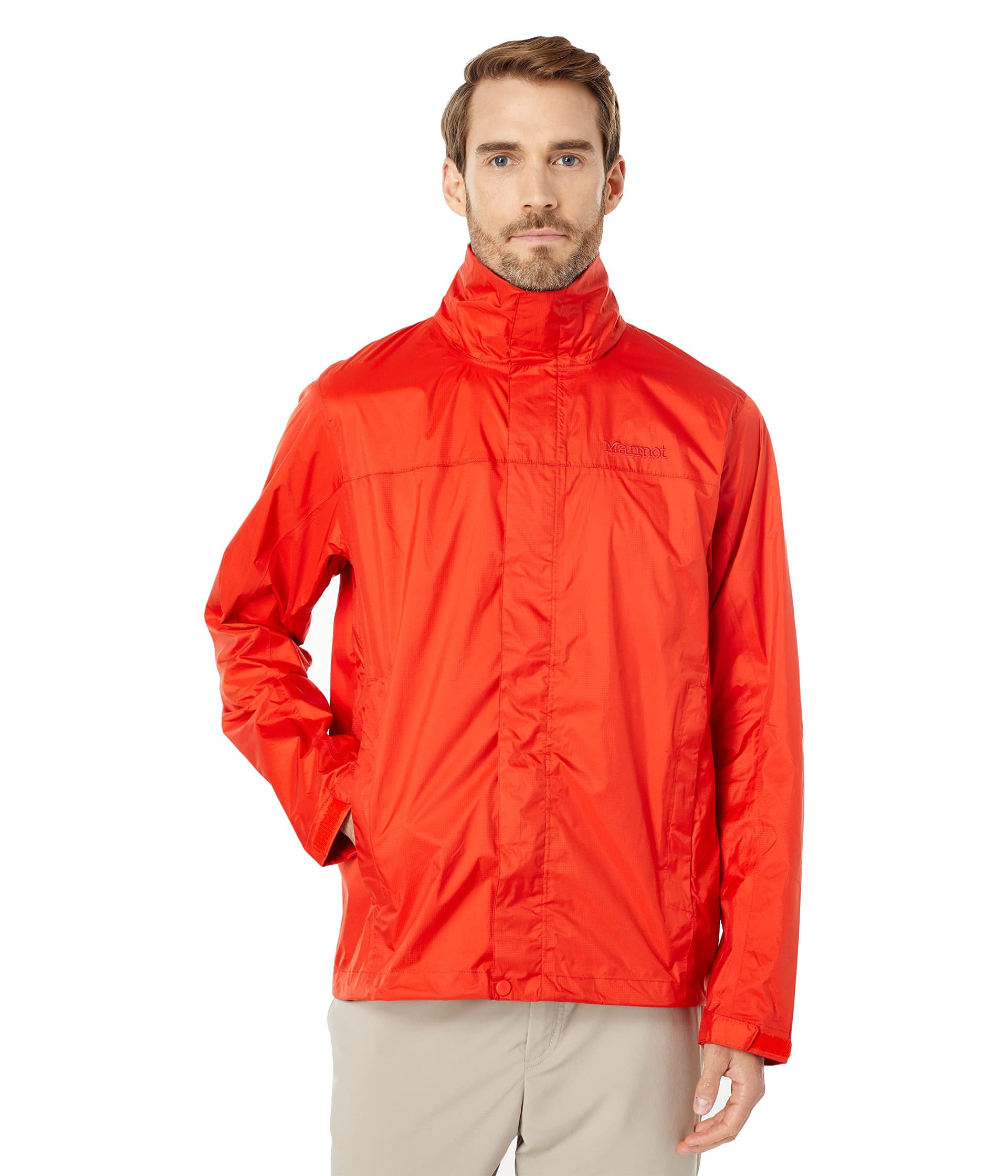 Marmot Precip Eco Jacket F22 męska kurtka przeciwdeszczowa, wiatroszczelna kurtka przeciwdeszczowa, oddychająca, składana kurtka hardshell, idealna do jazdy na rowerze i wędrówek (1 opakowanie)