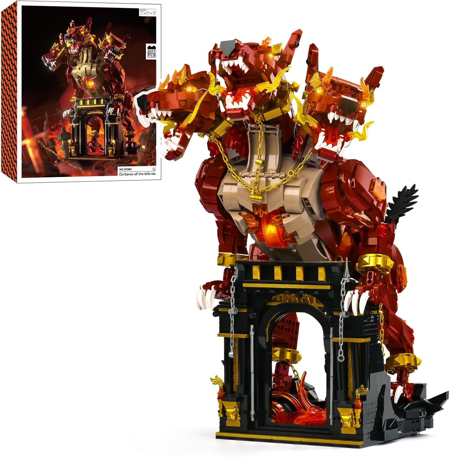 Dog Building Set for Adults,Animal Toy for Home Office Decor,Building Blocks with Display Stand and LED Light,Ideal Gift for Adult Men Teens 14+ (2317pcs)