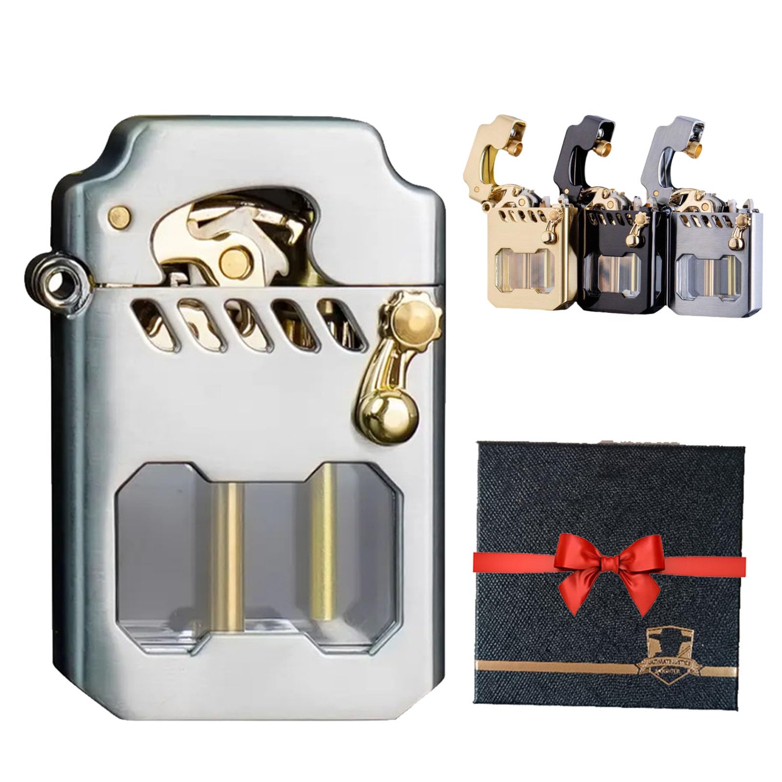 Briquet à bascule rétro longue durée pour utilisation en extérieur