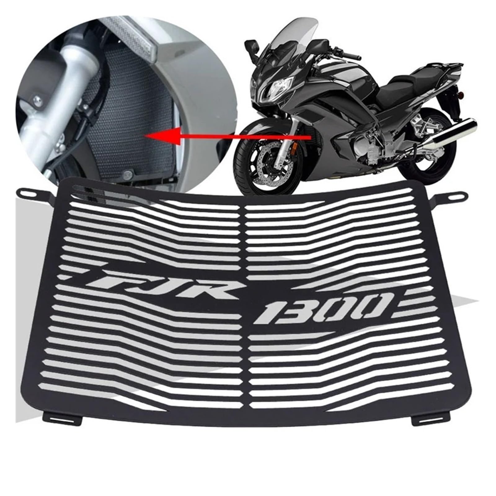 Protezione Griglia Radiatore Accessori Moto Protezione Della Griglia Copertura Ventola Del Radiatore Di Ricambio Per FJR1300 2006-2018