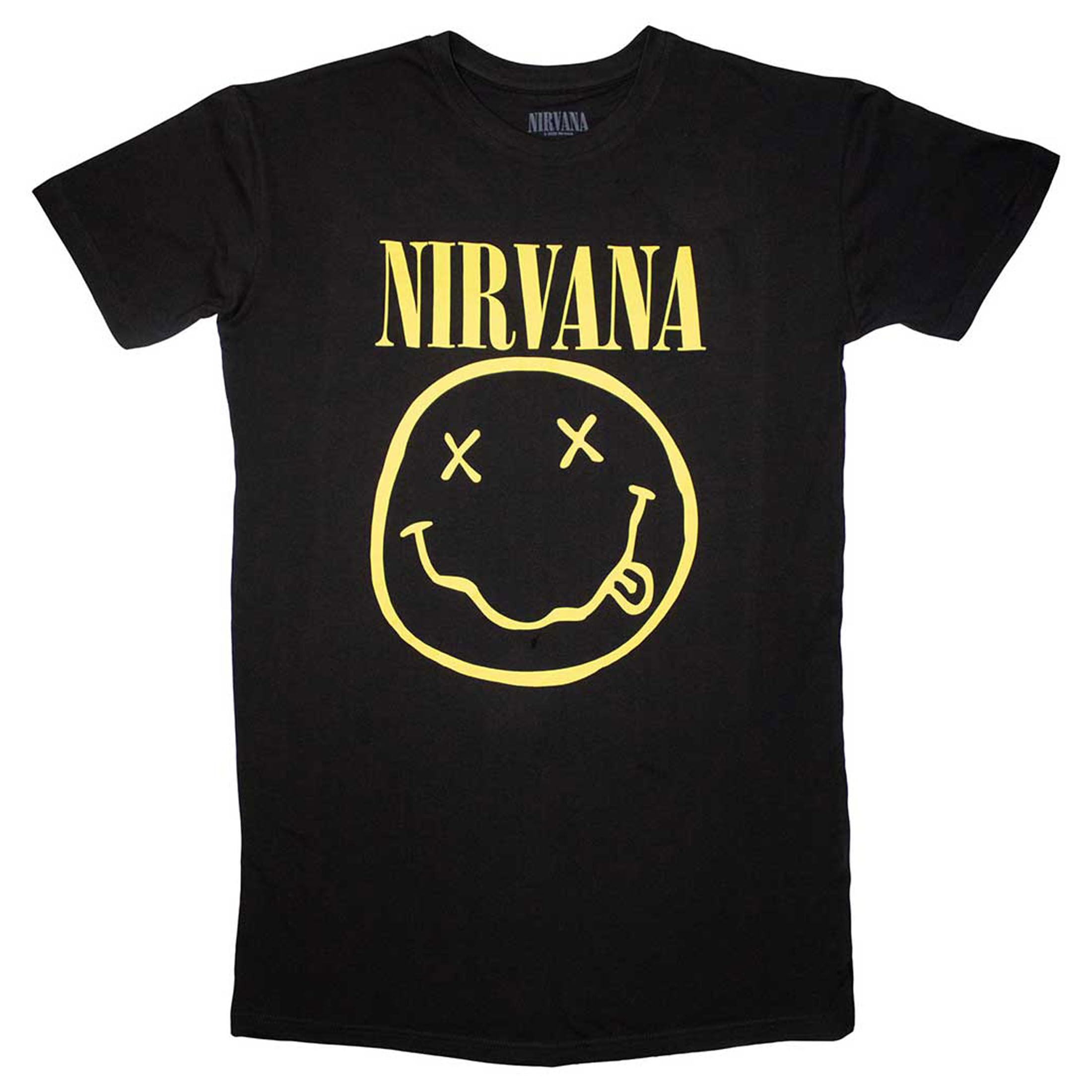Nirvana Yellow Grunge Face T Shirt Dress M