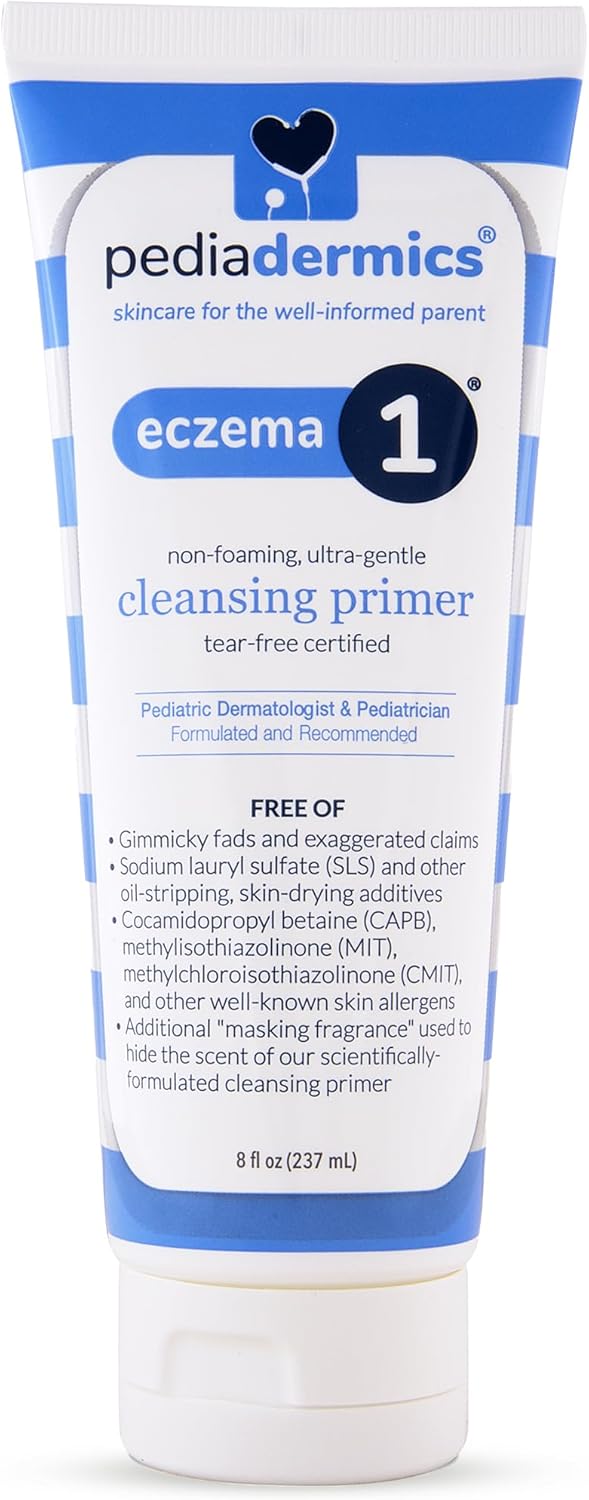 Easy as 1-2-3 Eczema Management System, Eczema1 Ultra-Gentle Cleansing Primer (x1), Eczema2 Manuka Flare Control Spray (x1), Eczema3 Ceramide-Rich Skin Barrier Repair Eczema Cream for Kids (x3)