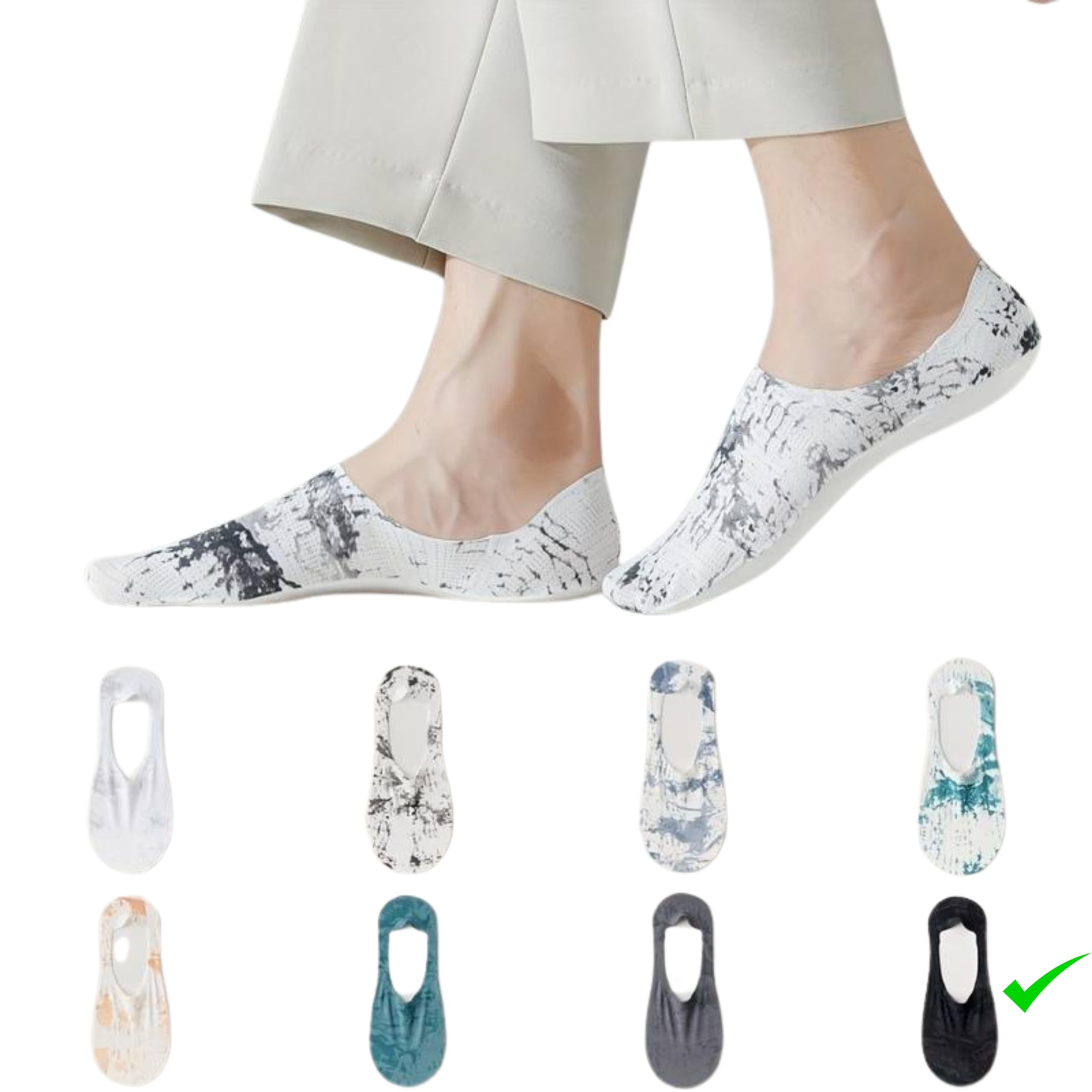 tomorrow fashion No Show Socks | Socks for men, No show socks for men & women, Men socks cotton, winter socks for men, Anti-Skid Lace Net Socks/Footie/Sock Liner/shoe liners for women-picture-10