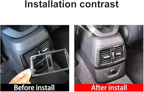 Miniatura 2 de YIWANG - Cubierta de ventilación trasera de fibra de carbono para BMW Serie 2 Gran Tourer F45 F46 218i 2014 2015 2016 2017 2018 Accesorios de coche