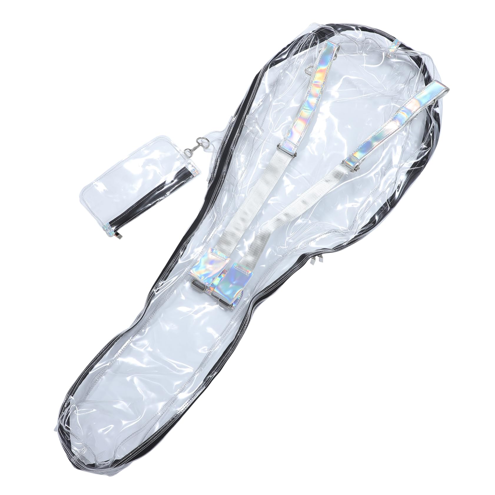 Sosoport Mochila para Guitarra Transparente PC 39 40 41 Pulgadas Blanco