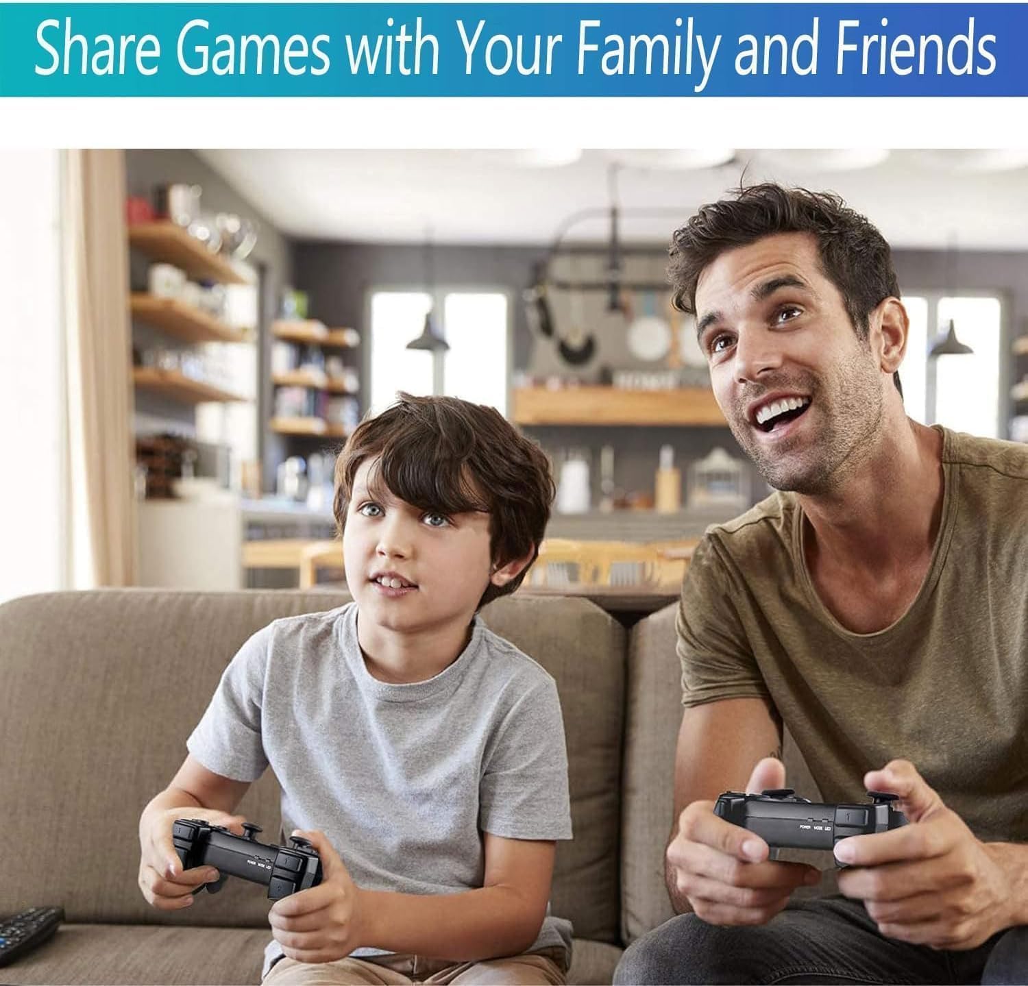 Retro Konsole mit 20.000+ Spielen, Retro Spielkonsole Game Stick, HDMI Plug & Play mit 2 Wireless Controllern, Klassische Videospielkonsole Geschenk für Familie & Freunde (Schwarz)