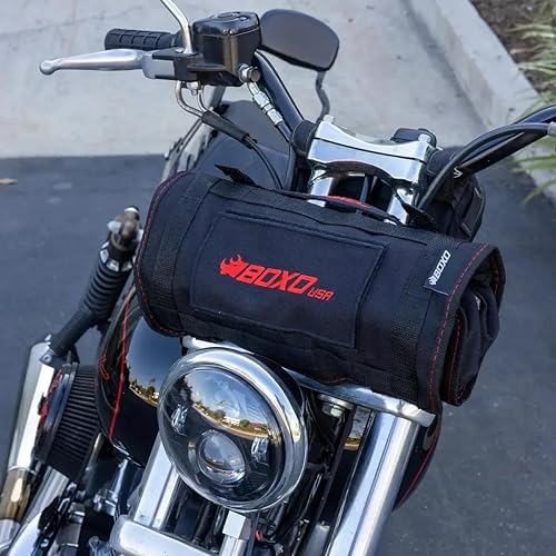 Miniatura 14 de Boxo USA Adventure - Kit de herramientas para motocicleta, rollo de herramientas compacto de 40 piezas para bicicleta deportiva y de aventura dual