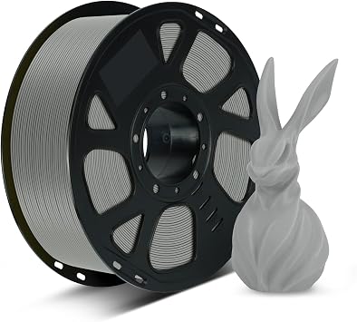 Kingroon Grey PLA Filament 1.75mm, 1kg Spool 2.2lbs, +/- 0.02mm Tolerance, Low Odor & Bubble-Free Grey Filament, Fits for Most FDM 3D Printers