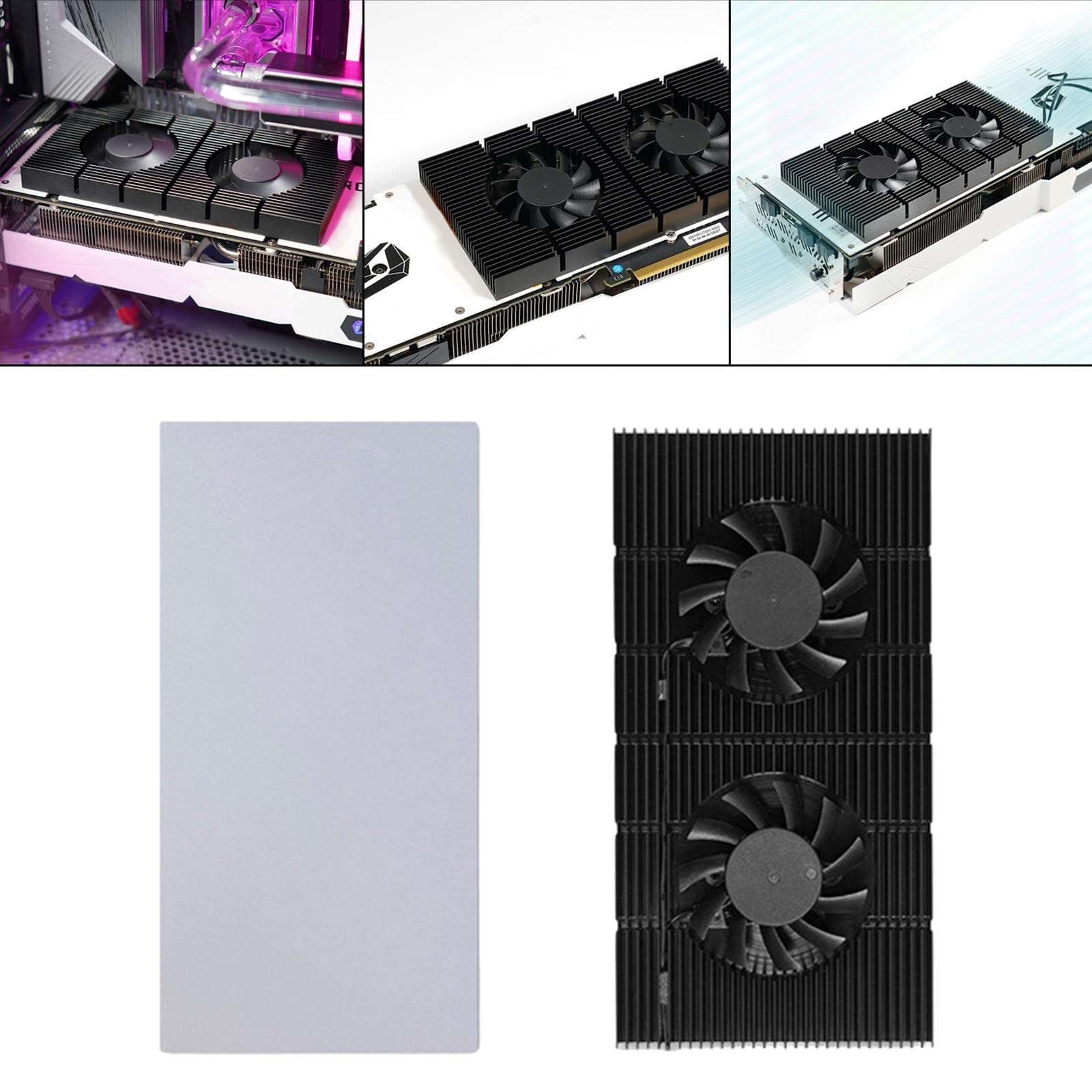 zalati Fond de panier dissipateur thermique pour carte graphique RTX 3090 3080 3070 Series Card