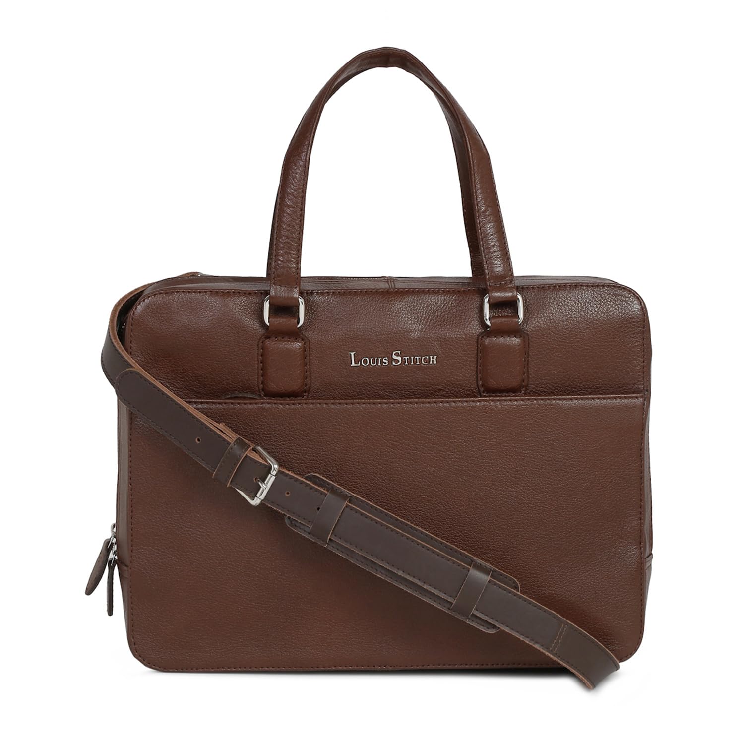 LOUIS STITCH Mens Brown Italian Leather Laptop Bag Multifunctional Executive Briefcase Work Formal Office Travel Business (LB-FHC) (B0CGMB4VGS) Amazon Price History, Amazon Price Tracker