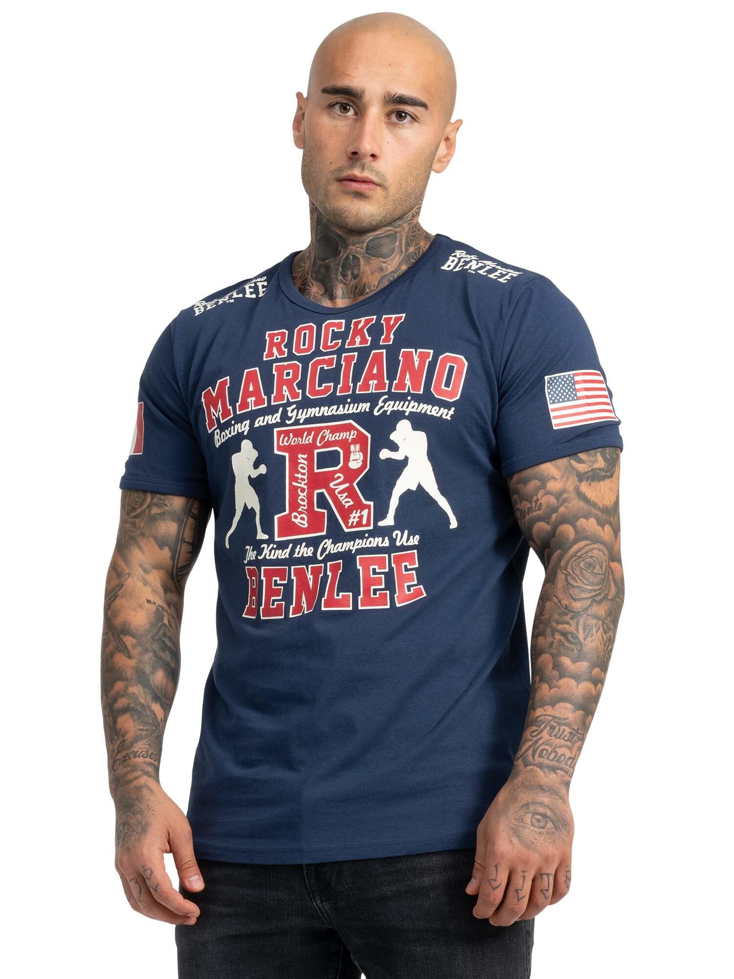 Benlee Men's Bleu Slim-Fit T-Shirt Gymnasium