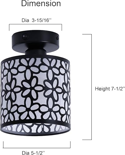 Miniatura 3 de Maichis Lámpara colgante para sala de comedor, 1 bombilla LED reemplazable incluida, luz interior de 12 V con interruptor, forma de flor enrollada
