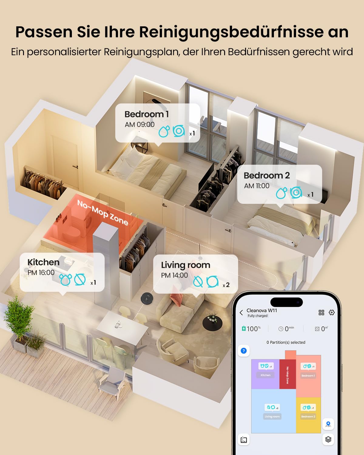 Vexilar W11 Saugroboter mit Wischfunktion, Saugroboter mit LiDAR Navigation, Staubsauger Roboter mit 5000Pa Starke Saugkraft, Roboterstaubsauger mit Lang Laufzeit, WiFi, ideal für Teppich