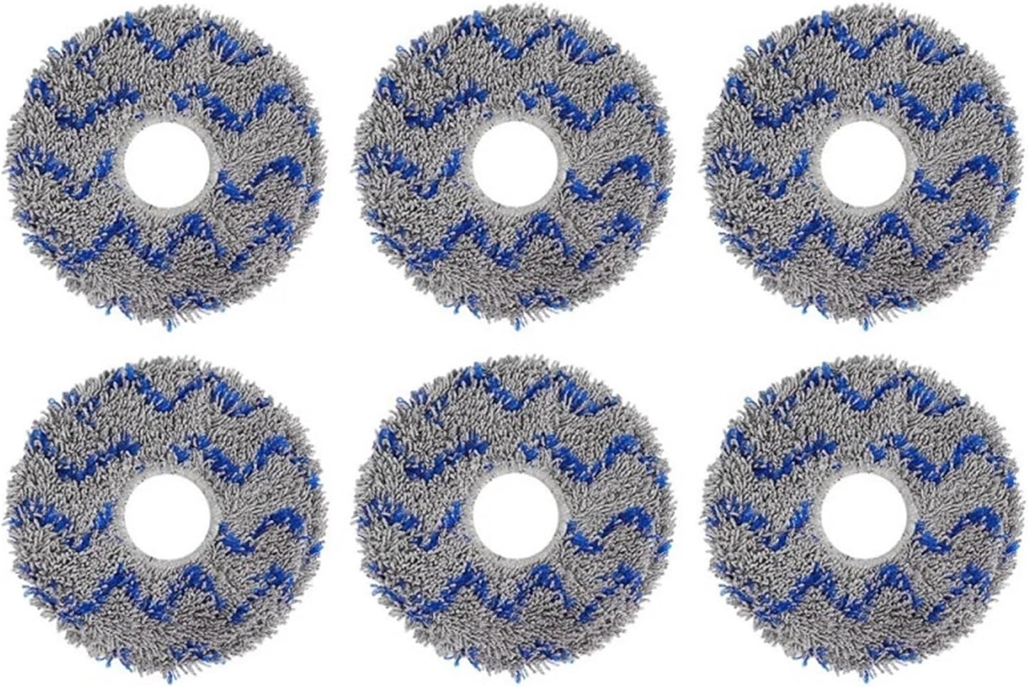 Mop pad, compatible For ECOVACS Deebot X1, X2, T10, T20, T50, T50 PRO OMNI, X1 Turbo, X5, T30S, T30S AI, T30S PRO, T30S, vacuum cleaner accessories Parts(6 pcs)