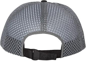 Richardson Rouge Wide Set Mesh Cap One Size Black/Charcoal