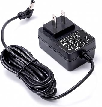 6.5ft 12V 2A Power Supply, 2M Cable 90 Degree 12V 2A Wall Charger Adapter, 100-240V Input AC DC Adapter for Led Light, Strip Light, Monotor, CCTV Camera, GPS, Webcam, Router, 5.5x2.1mm