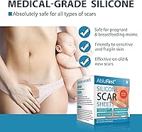 Vista 3 de Cinta de silicona para cicatrices (rollo de 1.6 x 60 pulgadas, rollo de 4.9 ft), hojas de cicatriz de silicona médica, tiras, cicatrices, hojas