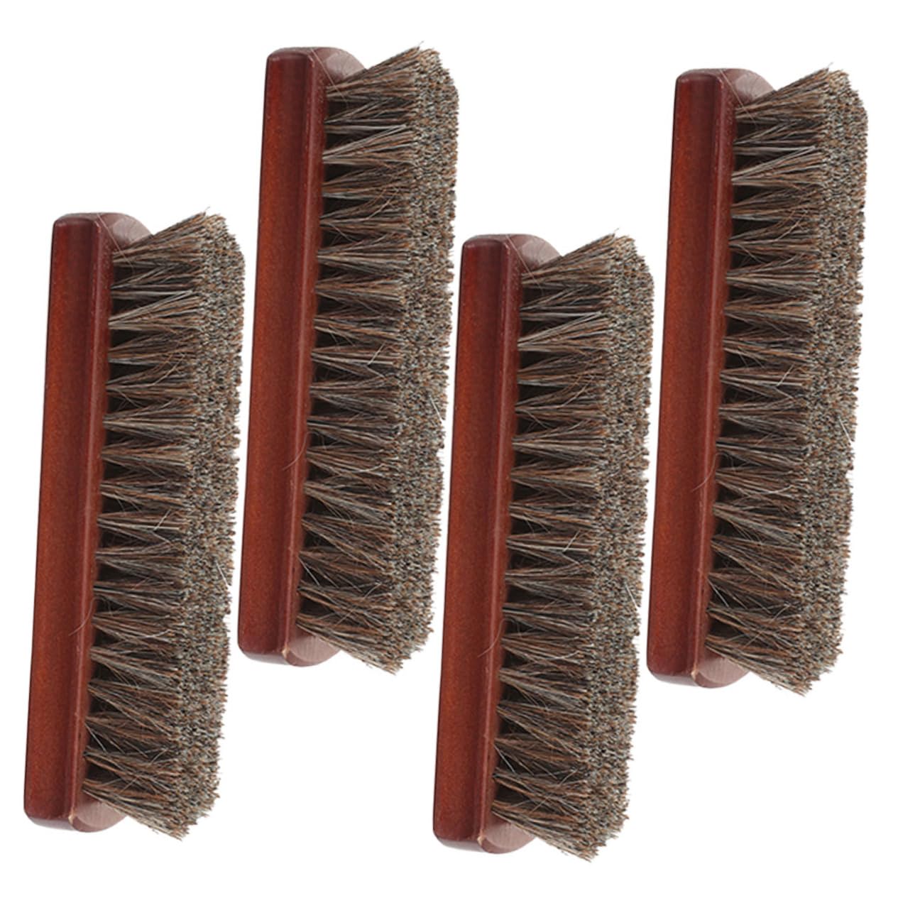 POPETPOP 4piezas Cepillo De Cerdas De Crin para Limpiar Interiores y Zapatos Cepillo para Pulir Zapatos