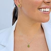 Vista 146 de Natural raw smoky quartz pendant chain necklace with white gold over 925 solid sterling silver, birthstone dainty solitaire gift for her, uniquelan