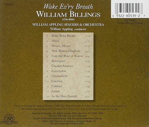 Vista 2 de Wake Ev'ry Breath - Music of William Billings