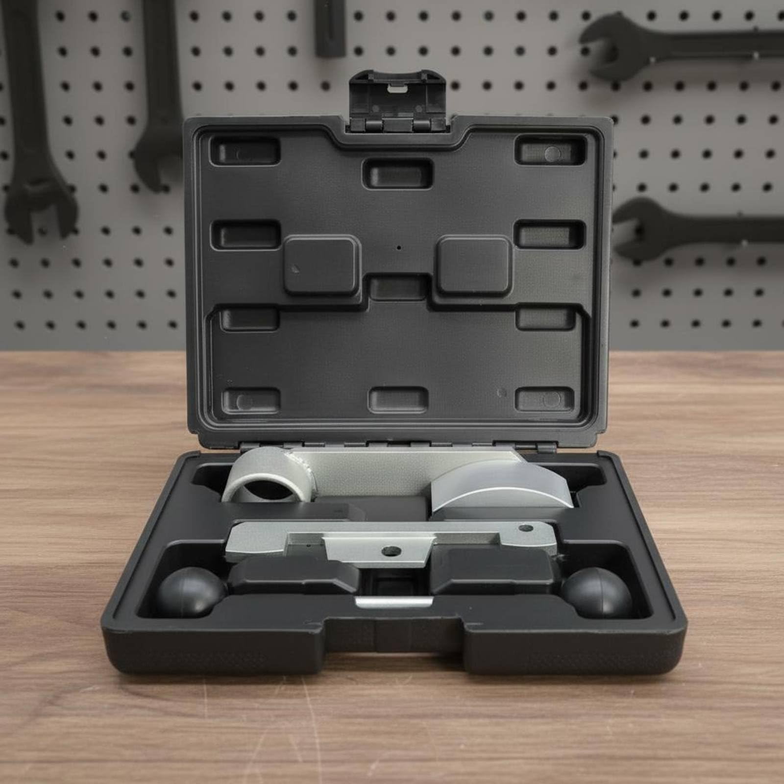 harayaa Dispositivo per Temporizzazione Motore Kit Allineamento Blocco ttrezzo Regolazione Fasi Acciaio Carbonio Resistente Adatto per Officina Meccanici Fai da Te Manutenzione Motori M96
