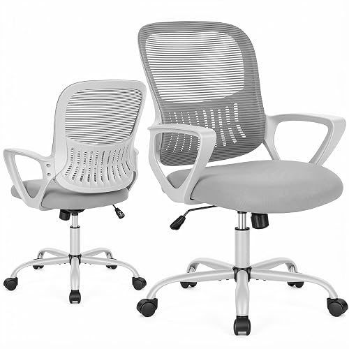 Sweetcrispy Executive Home Office Chair, Mesh Office Chair, Grey |