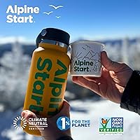 Vista 8 de Alpine Start Café instantáneo premium, crema de coco sin lácteos, 100% café arábica colombiano de alta altitud, sin OMG, sin lácteos, sin soja, 15