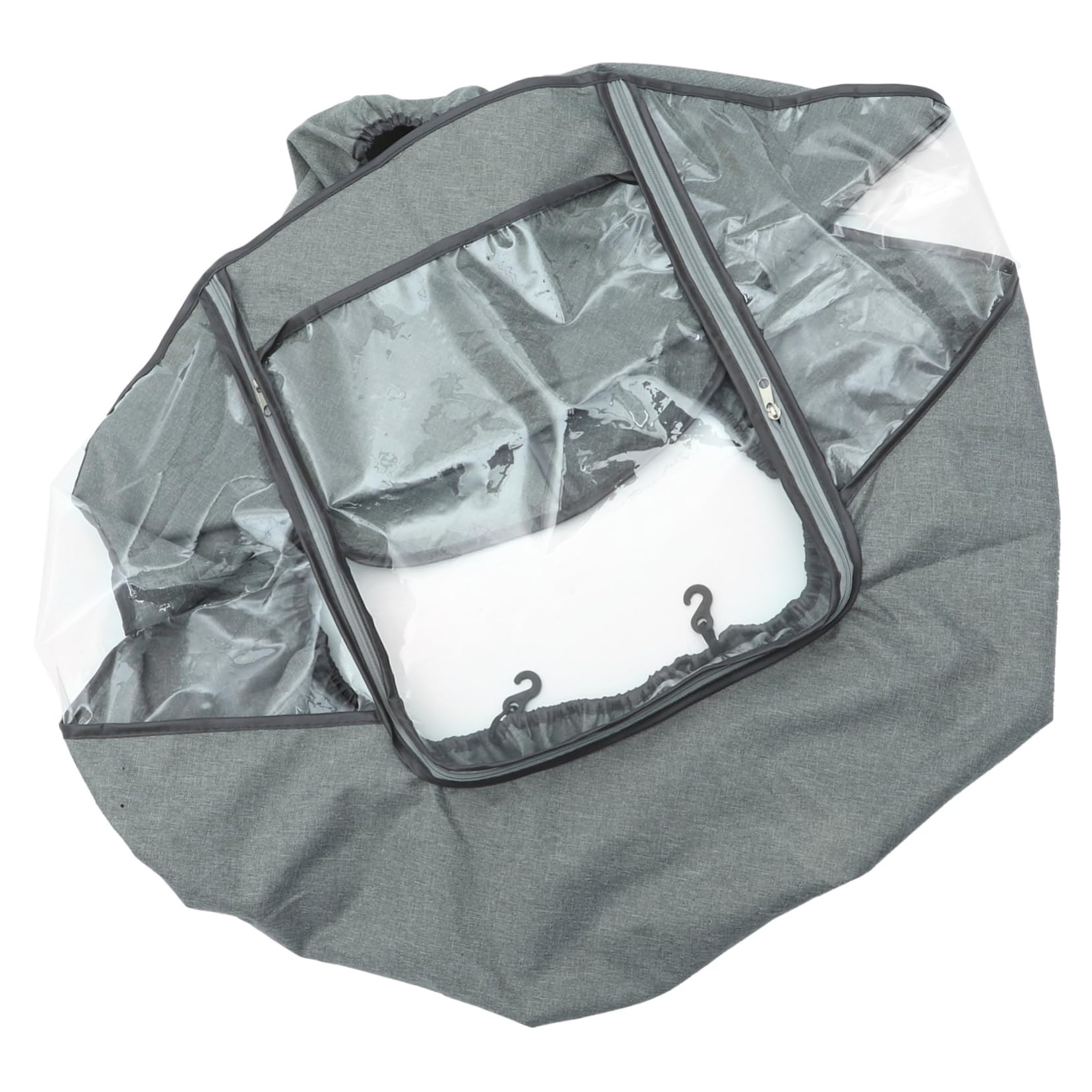MOLUCKFU Stroller for Outside Rain Cover Windproof and Spittle Protection Easy (Grey)