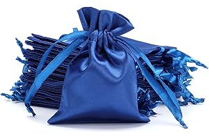 Tapleap Satin Gift Bags | 3x4 Inches | Blue | Jewelry Bags...