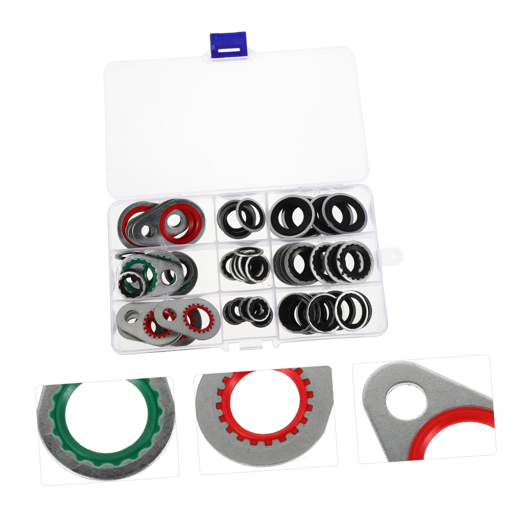 Luxshiny 5juegos Juntas De Sello para Compresor De Aire Acondicionado Kit De Arandelas para Reparación De Compresor Automotriz Compatible Sello Duradero y Fácil Instalación y Uso