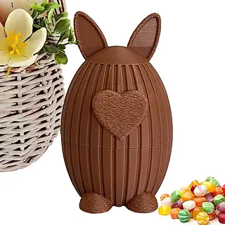 Easter Egg Candy Dish - Bunny Candy Bowl, Cute 3D Printed Easter Bunny Serving Container | Decorative Snack Bowl for Home Party Table, Cookie, Snack, Sugar, Nut, Holiday Kitchen
