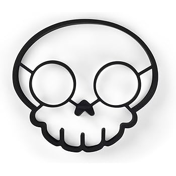 Fred FUNNY SIDE UP Silicone Egg Mold, Skull