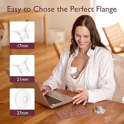 Miniatura 6 de Momcozy Regla de pezón para tamaño de brida, herramienta de medición de silicona suave y flexible para tamaño de extractor de leche, compatible con