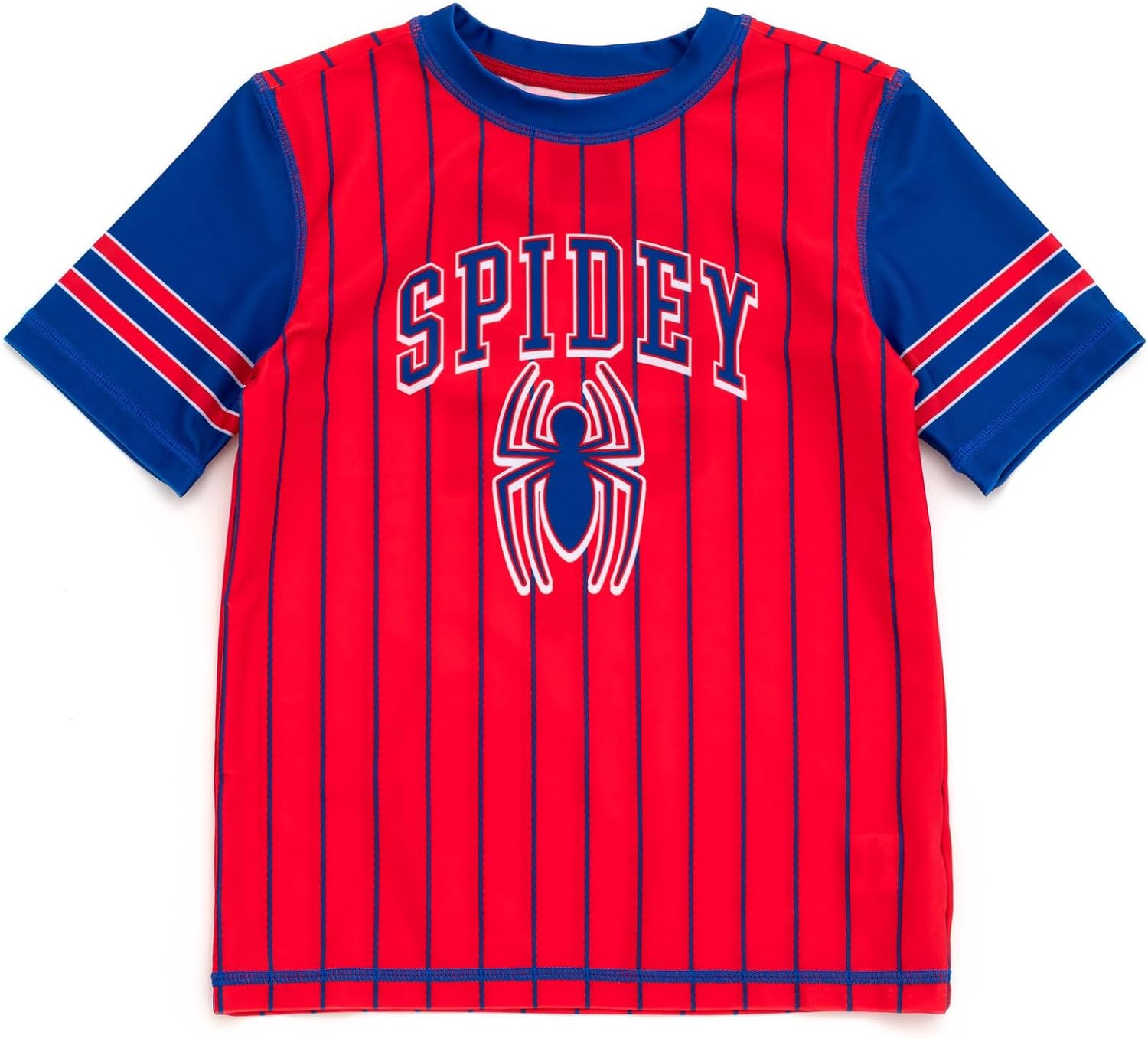 Marvel Raglan Rash Guard and Swim Trunks UPF 50+ Outfit Set Toddler to Big Kid Sizes (2T - 18-20)
