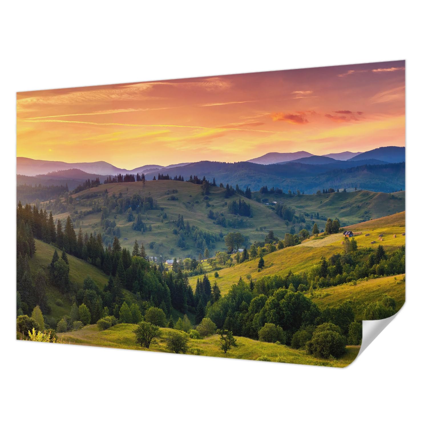 Revêtement mural autocollant paysages de montagne Tulup 152x104 cm