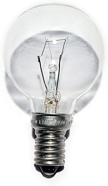 5X 25W Clear Golf Ball Bulb (SES Base) 240V -